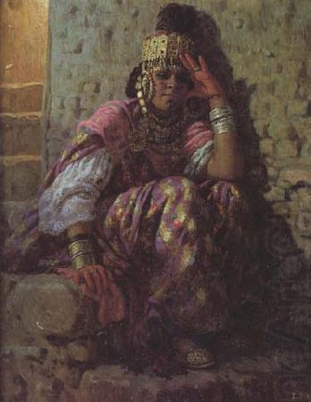 Etienne Dinet Une Ouled Nail (mk32) china oil painting image